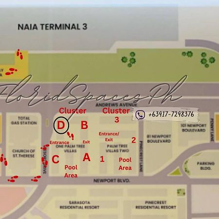 One Palm Tree Villas Condominium - Studio 10O With Balcony - Across Terminal 3 Airport Manila Eksteriør bilde